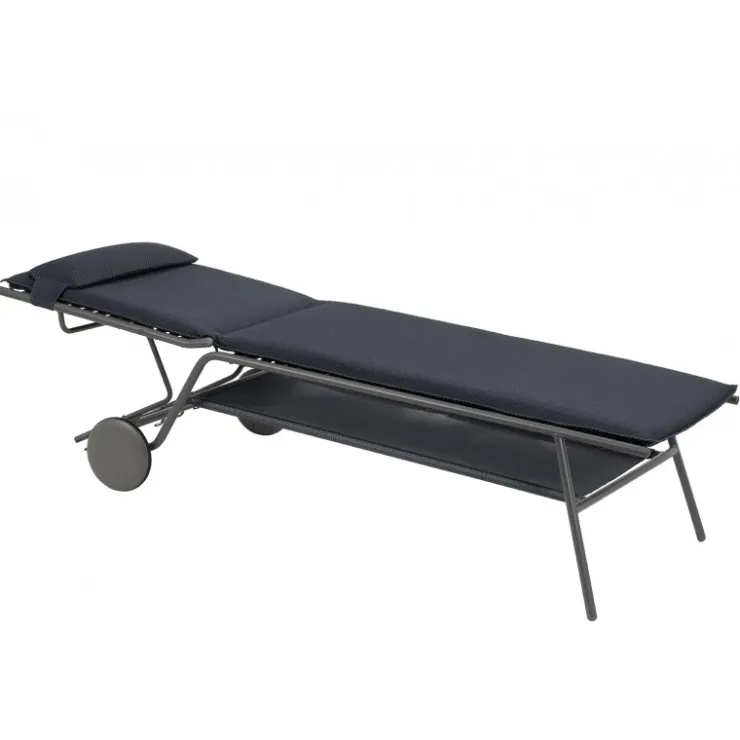 LaFuma Lettino MIAMI HIGH BEC LFM5174 Dark Grey- Lettini Arredo Giardino