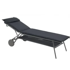 LaFuma Lettino MIAMI HIGH BEC LFM5174 Dark Grey- Lettini Arredo Giardino