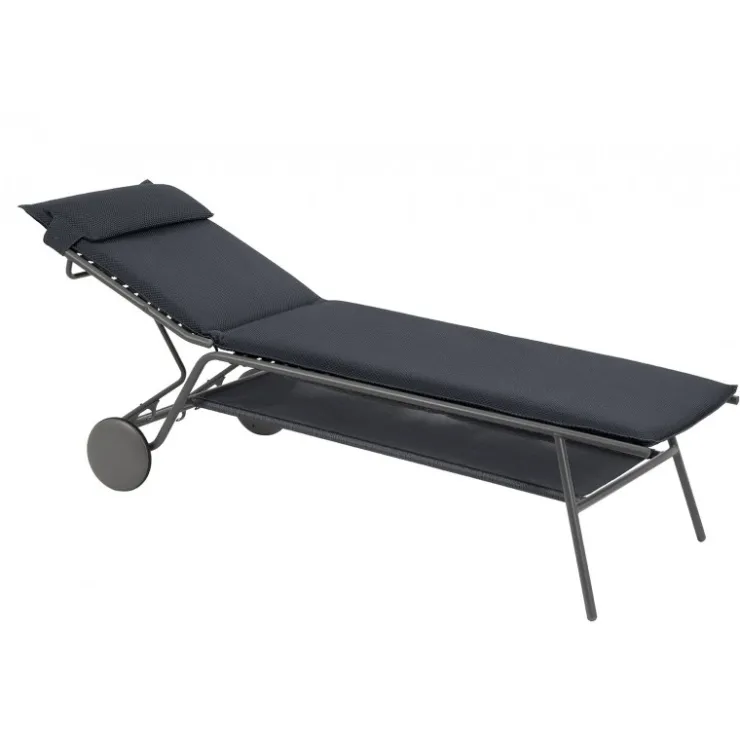 LaFuma Lettino MIAMI HIGH BEC LFM5174 Dark Grey- Lettini Arredo Giardino