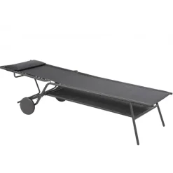 LaFuma Lettino MIAMI HIGH DUO LFM5172 Obsidian- Lettini Arredo Giardino