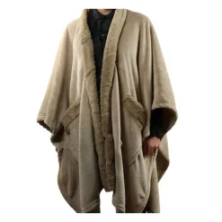 Unique Living Mantella Calda Gaby Throw 125 x 175 cm Colore Sand- Plaid Unique Living|Cuscini E Plaid
