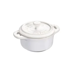 Staub Mini Cocotte 10 cm Bianca Avorio in Ceramica- Mini Cocotte E Ramekin