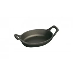 Staub Mini Pirofila Ovale 15 cm Nera in Ghisa- Piatti Pirofile E Vassoi