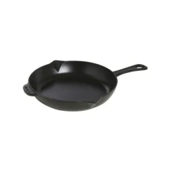 Staub Padella con Manico 26 cm Nera in Ghisa- Padelle E Paelliere