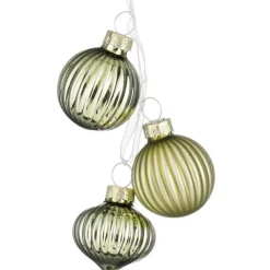 Edelman Pallina di Vetro Color Verde Chiaro. Pezzo Singolo- Addobbi Per Albero Di Natale
