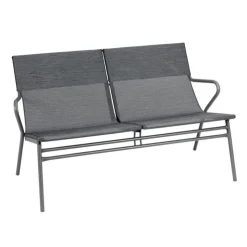 LaFuma Panca Bassa imbottita VENCE LFM5287 Obsidian/Titane- Sedie E Sdraio