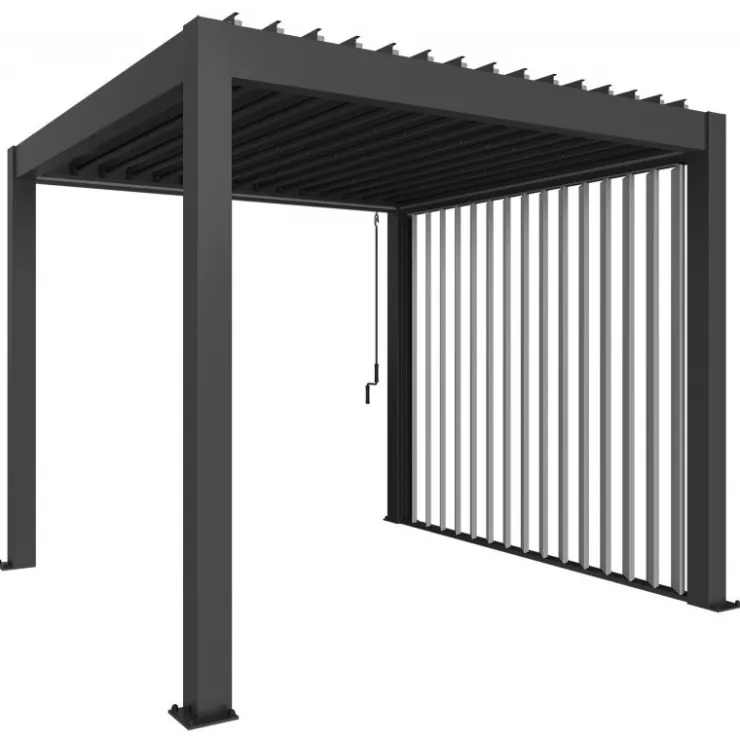 Biohort Parete Laterale a Lamelle per Pergola in Metallo- Pergole