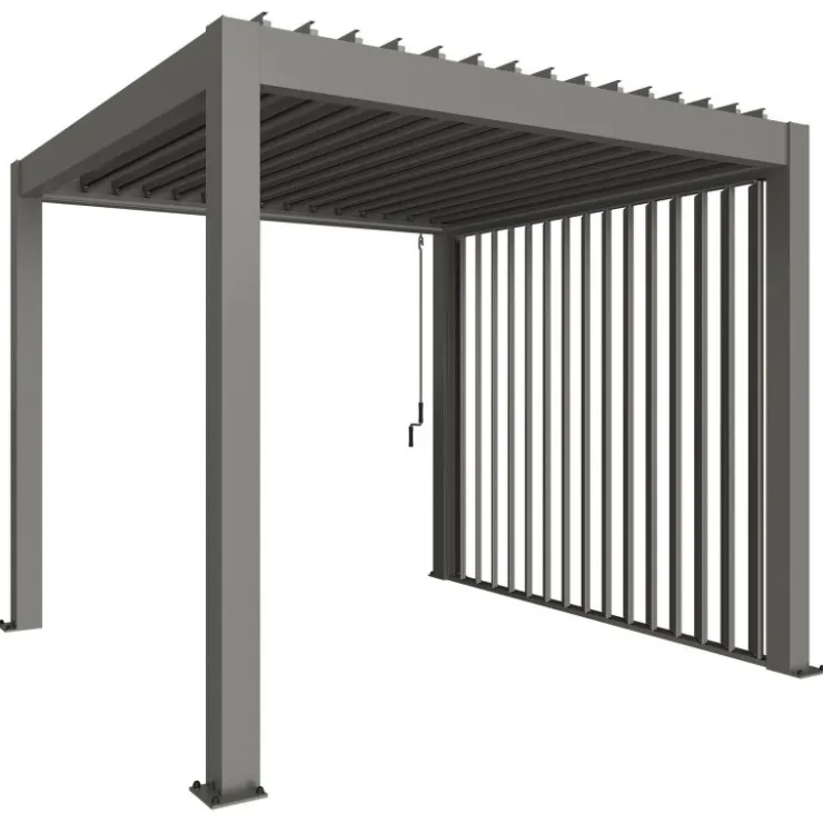 Biohort Parete Laterale a Lamelle per Pergola in Metallo- Pergole