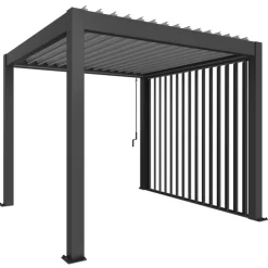Biohort Parete Laterale a Lamelle per Pergola in Metallo- Pergole