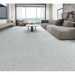 Unionwood Pavimento In Spc Effetto Pietra - Cemento Chiaro- Pavimenti In Spc Unionwood