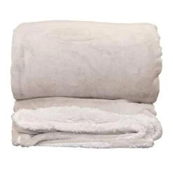 Unique Living Plaid Lars XL 220x240 cm Colore Pebble- Plaid Unique Living|Cuscini E Plaid