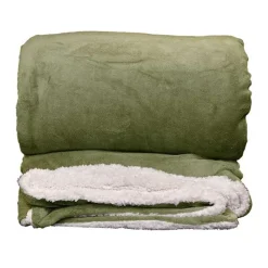 Unique Living Plaid Lars XL 220x240 cm Colore Oil Green- Plaid Unique Living|Cuscini E Plaid