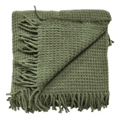 Unique Living Plaid Selien 150x200 cm Colore Deep Green- Plaid Unique Living|Cuscini E Plaid