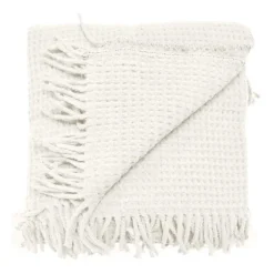 Unique Living Plaid Selien 150x200 cm Colore Dove White- Plaid Unique Living|Cuscini E Plaid