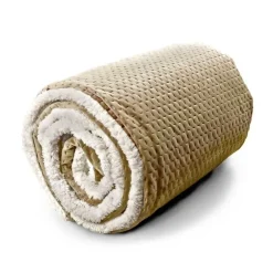 Unique Living Plaid Throw Nora 150 x 200 cm Colore Honey- Plaid Unique Living|Cuscini E Plaid
