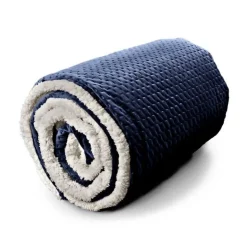 Unique Living Plaid Throw Nora 150 x 200 cm Colore Dark Blue- Plaid Unique Living|Cuscini E Plaid
