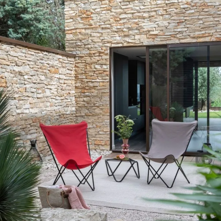 LaFuma Poltrona pieghevole MAXI POP UP LFM5358 Grès/noir- Sedie Pop Up|Sedie E Sdraio