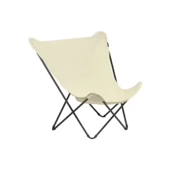 LaFuma Poltrona Pieghevole POP UP XL LFM2777 Ecru/Black mat- Sedie Pop Up|Sedie E Sdraio