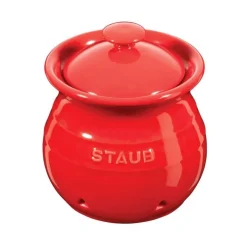 Staub Porta Aglio 11 cm Rosso in Ceramica- Utensili E Accessori