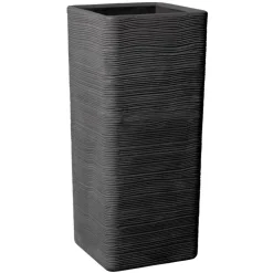Vasar Portavaso Shabby Quadro Alto- Vasi Quadrati In Resina|Vasi In Resina
