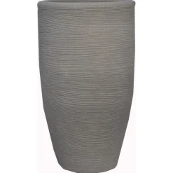 Vasar Portavaso Shabby Rigato- Vasi Tondi In Resina|Vasi In Resina