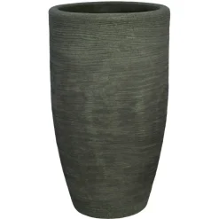 Vasar Portavaso Shabby Rigato- Vasi Tondi In Resina|Vasi In Resina
