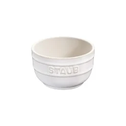 Staub Ramekins 8 cm Bianca Avorio in Ceramica- Mini Cocotte E Ramekin