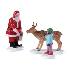 Lemax Reindeer Goodies, Set Of 3 Cod. 92752- Personaggi