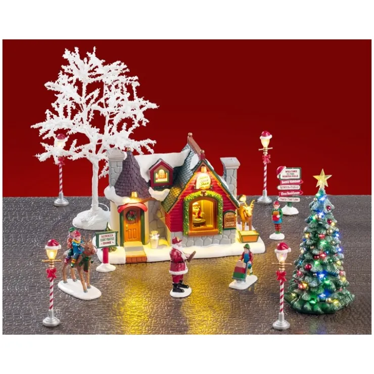 Lemax Santa's Snack Shack Set con Alimentatore 4.5V Cod. 56674- Lemax Starter Pack|Novità Lemax Natale 2025