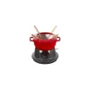 Staub Set Fonduta Gourmet 16 cm Rosso in Ghisa- Set Fonduta E Crepiere