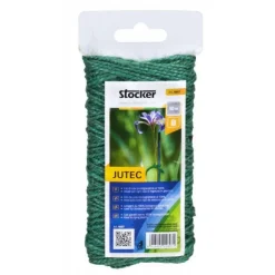 Stocker Jutec filo di iuta biodegradabile 50 m verde- Legacci