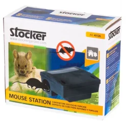 Stocker Mouse Station Contenitore esche topicide 23 x 18 x h9,5 cm- Protezione