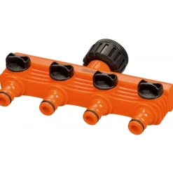 Stocker Raccordo rubinetto a 4 uscite 1/2 3/4- Tubi Per Irrigazione|Raccordi