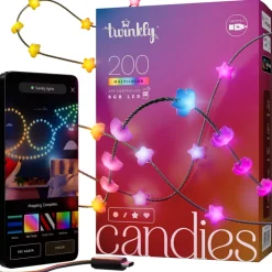 Twinkly CANDIES a Stella Luci di Natale Smart 200 Led RGB II Generazione Cavo Verde- Twinkly Home|Twinkly Strings