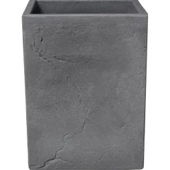 Vasar Vaso Ardesia Cubo- Vasi Quadrati In Resina|Vasi In Resina