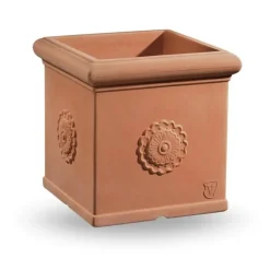 Veca Vaso Classico Quadro Ducale- Vasi In Resina Cotto Toscano|Vasi Quadrati In Resina
