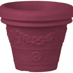 Teraplast Vaso Festonato- Vasi In Resina Cotto Toscano|Vasi Tondi In Resina