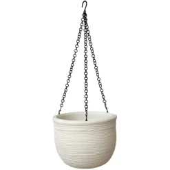 Vasar Vaso Pensile Shabby Bombato- Vasi Tondi In Resina|Vasi In Resina