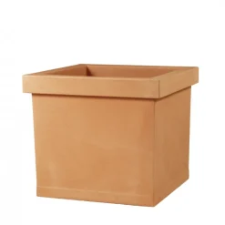 Teraplast Vaso Quadro Liscio- Vasi In Resina Cotto Toscano|Vasi Quadrati In Resina